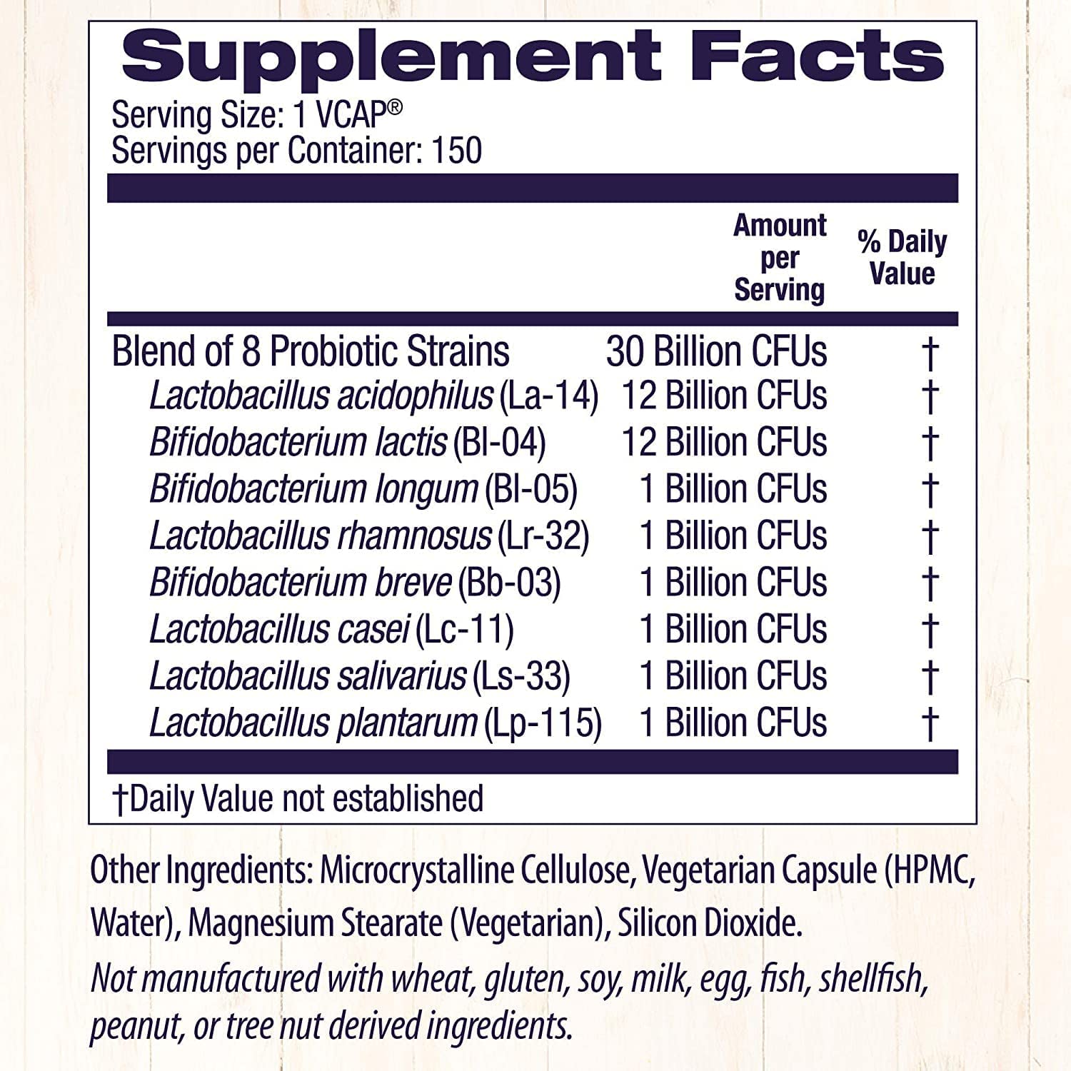 Probiotic 30 Billion CFU's Shelf Stable, 60 Veggie Caps (2 Months Supply / EXP Mar 2025) - Image 4