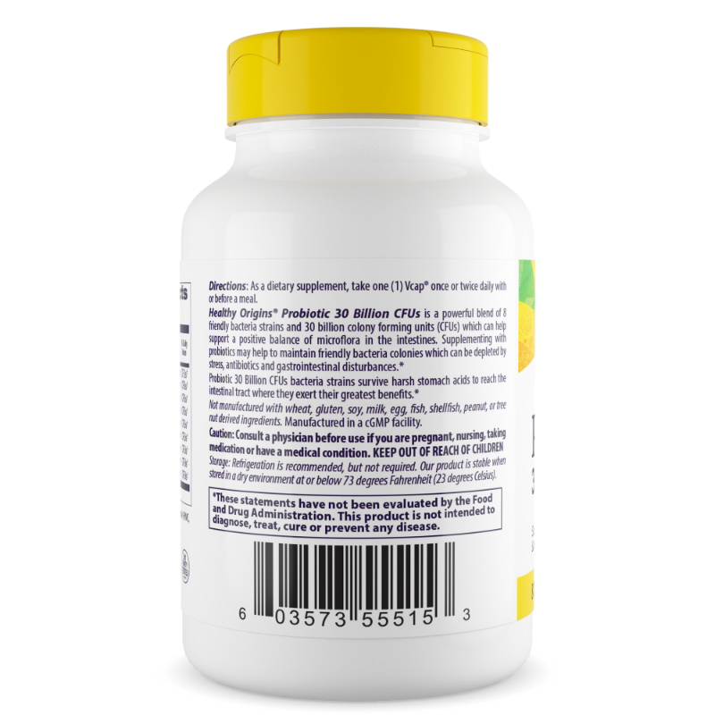 Probiotic 30 Billion CFU's Shelf Stable, 60 Veggie Caps (2 Months Supply / EXP Mar 2025) - Image 2