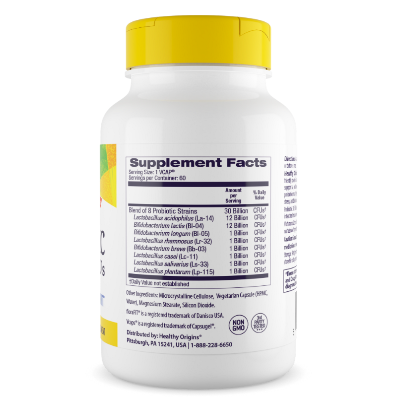 Probiotic 30 Billion CFU's Shelf Stable, 60 Veggie Caps (2 Months Supply / EXP Mar 2025) - Image 3